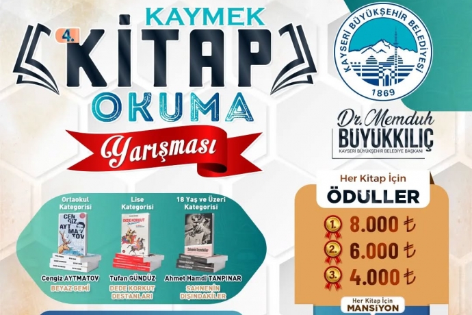Kayseri'de 4'nc Kitap Okuma Yarmas'na Bavurular Balad