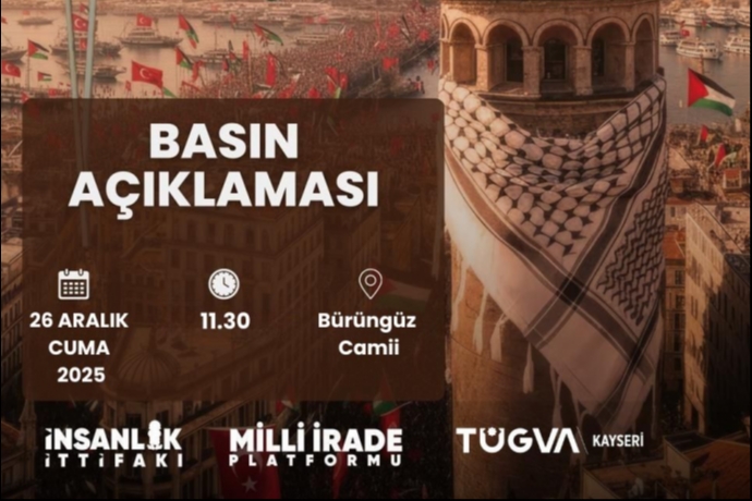 Filistin’i Unutmuyoruz: Galata’dan Mazlumlara Vicdan Çağrısı