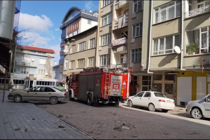 Kayseri'de Elektrikli Is�t�c� Yang�n�