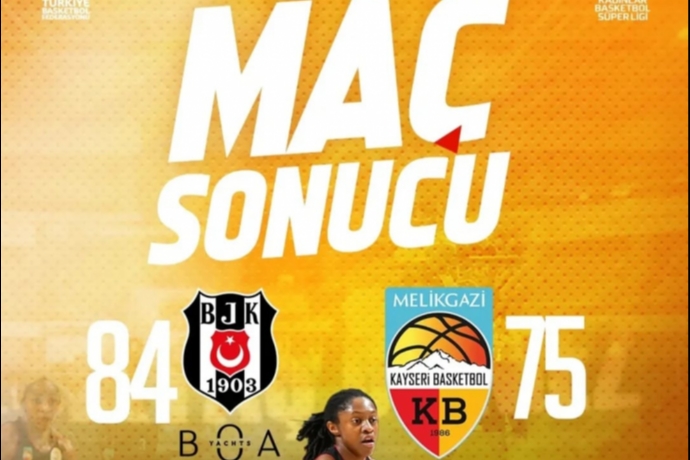 Melikgazi Kayseri Basketbol, Be�ikta� Deplasman�ndan 84-75 Ma�lup Ayr�ld��