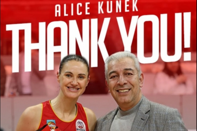 Melikgazi Kayseri Basketbol�da Alice Kunek �le Yollar Ayr�ld�