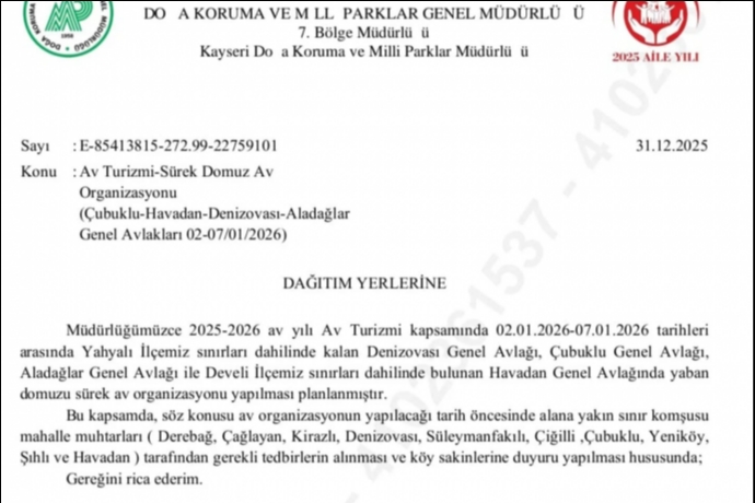 Yahyal� Ve Develi�de Yaban Domuzu S�rek Av� Ba�l�yor