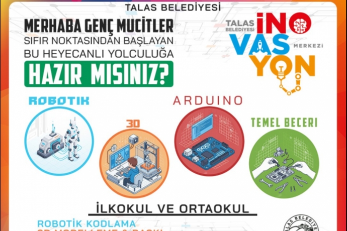 Talas�ta Tatili F�rsata �eviren Teknoloji  E�itimleri Ba�l�yor