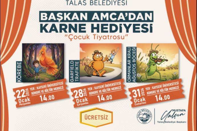 Talas�ta Karneler Sahneyle Kutlan�yor; �ocuklar ��in Tiyatro ��leni Ba�l�yor