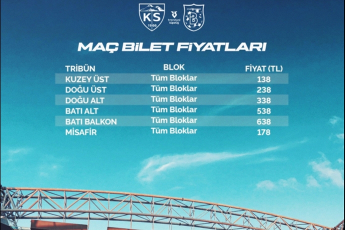 RHG Enert�rk�te Futbol ��leni Yakla��yor; Kayserispor-Ba�ak�ehir Biletleri Sat��ta