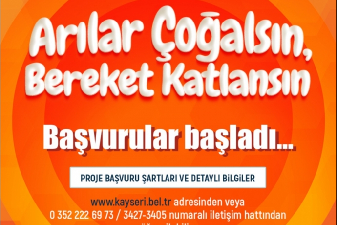 Kayseri'de Ar�lar ��in Dev Destek Ba�lad�, 750 �reticiye 1.500 Koloni Da��t�lacak