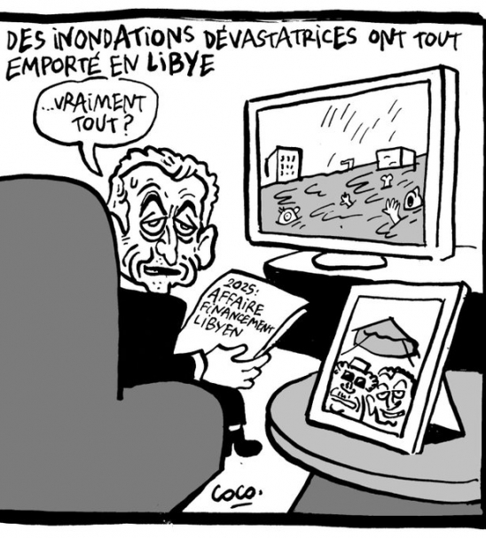 Fransz Liberation gazetesinden tepki eken karikatr
